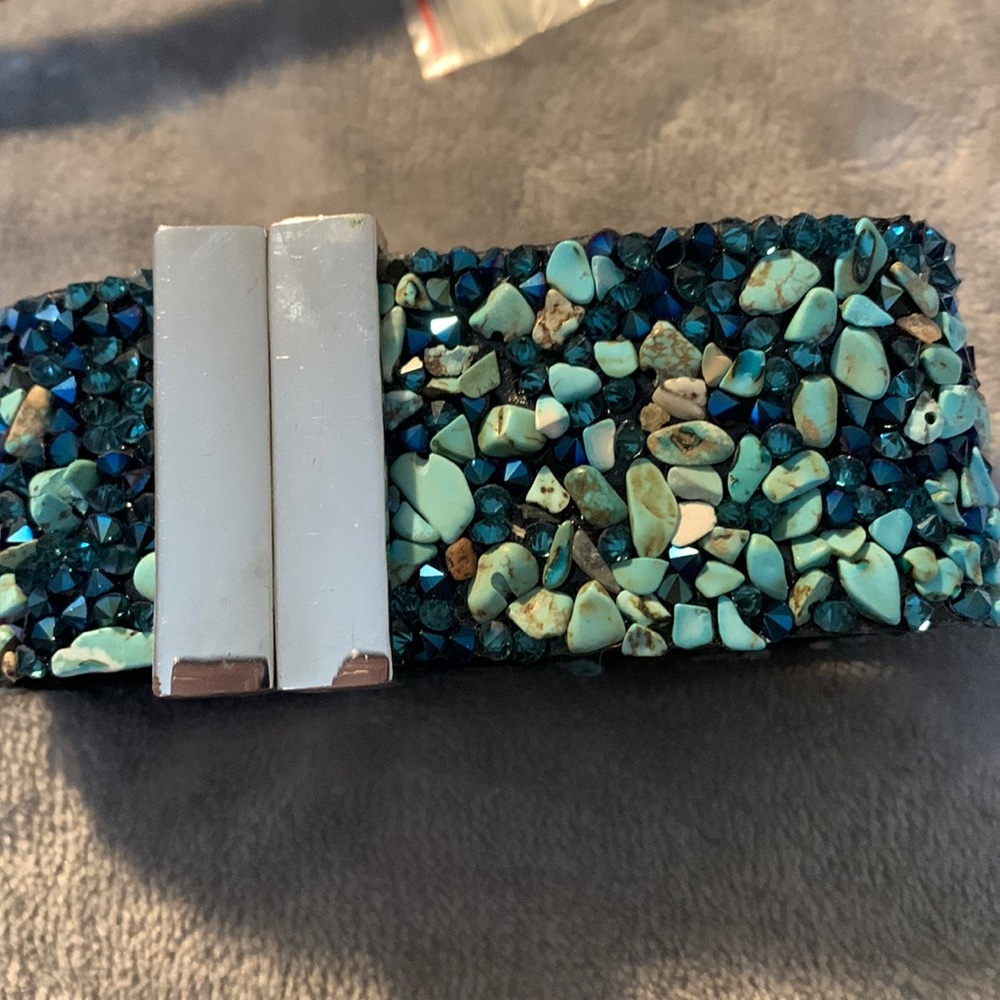 Multiple Stone Gem Bracelet Magnetic Clasp